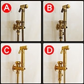 economico Rubinetti per bidet-bidet autopulente rame antico monoforo cromo spazzolato