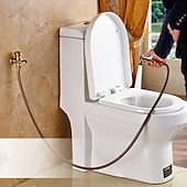 economico Rubinetti per bidet-bidet autopulente rame antico monoforo cromo spazzolato