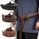 ieftine Accesorii și altele-Punk și gotic Medieval Steampunk Mascaradă Doctorul ciumei Viching Ranger elfică Costume de fancy Bărbați Celtic Viching Carnaval Mascaradă Petrecere Adulți Curea în Talie