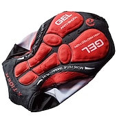 tanie Męskie zestawy odzieżowe-Męskie Krótki rękaw Koszulka i szorty z szelkami na rower Lato Spandeks Poliester Zielony Czerwony Niebieski Pasek Rower Zestawy odzież Wkładka 3D Oddychający Szybkie wysychanie Odblaskowe paski Sport