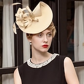 voordelige Fascinators &amp; Hoeden-polyester fascinators kentucky derbyhoed met veer 1pc herfst bruiloft / speciale gelegenheid / feest / avond hoofddeksel