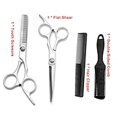 voordelige Hondenverzorgingsbenodigdheden-4 stks/set kappersschaar haar schaar professionele kappersschaar snijden dunner schaar kapper shear accessoires: