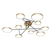 billige Taklamper med dimming-142 cm dimbar taklampe led nordisk stil metall sirkelmalte overflater moderne 220-240v