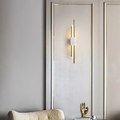 economico Luci da parete-Lampada Da Parete Moderna A Led Sfondo In Marmo Lampada Da Parete Albergo Scala Corridoio Camera Da Letto Lampada Da Comodino Soggiorno