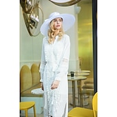 billige Partyhatter-Hatter Straw Bowler  Cloche Hatt Solhatt Te-parti Hesterase Melbourne Cup Elegant Romantisk Klassisk Med Hodeplagg å imponere Racedag Dress