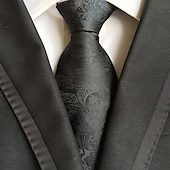 Недорогие Мужские галстуки и бабочки-Муж. Галстуки Для офиса Свадьба Джентльмен Полоски Бизнес Официальные