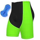 billiga Shorts, tights och byxor för män-Herr Cykelvägshorts Cykelshorts Vadderade cykelbyxor Cykel Shorts Byxor Bergscykling Vägcykling sporter Lappverk Självlysande 3D Tablett Cykel Andningsfunktion Snabb tork Gul Röd Polyester Elastan