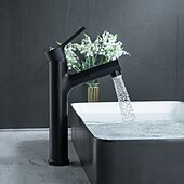 voordelige Klassiek-wastafelmengkraan voor de badkamer, uittrekbaar met 2-standen sproeier, uittrekbare wastafelkranen met enkele handgreep, op het blad gemonteerd