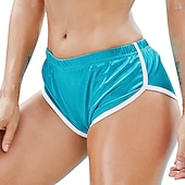 economico Pantaloni corti da corsa-Per donna Shorts da corsa Shorts da allenamento Stripe-Trim Pantaloni Sportivo Estate Spandex Asciugatura Rapida Morbido Traspirante Maratona Jogging Esercizio Vestibilità aderente abbigliamento