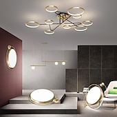 billige Taklamper med dimming-142 cm dimbar taklampe led nordisk stil metall sirkelmalte overflater moderne 220-240v