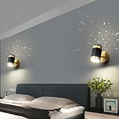 cheap Indoor Wall Lights-Wall Light LED Wall Lamp Background Projection Light Star Modern Nordic Designer Creative Personality Bedroom Bedside Lamp