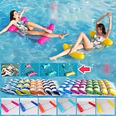 cheap Water Toys-1 pcs Summer Inflatable Foldable Floating Row Swimming Pool Water Hammock Air Mattresses Bed Beach Pool Toy Water Lounge Chair,Inflatable for Pool