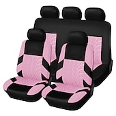 abordables Fundas de asiento para coche-Funda de asiento de automóvil de 5 asientos completamente rodeada funda de tela StarFire 95% universal lavable transpirable multicolor