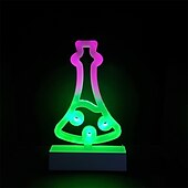 billiga LED-neonlampor-neon nattljus godis fladdermus döskallehatt formad aaa batteridriven usb-driven