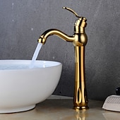 cheap Classical-Bathroom Sink Faucet - Classic Electroplated Centerset Single Handle One HoleBath Taps