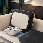 economico Rivestimento seduta e braccioli divano-copridivano elasticizzato copridivano in velluto elastico poltrona divano a due posti 4 o 3 posti grigio bordeaux rosso nero blu tinta unita morbido resistente lavabile