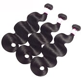 abordables 3 paquets extensions cheveux humains-1 paquet Lot de 3 Lot de 4 Tissage de cheveux Cheveux Brésiliens Ondulation naturelle Extensions de cheveux humains Cheveux Naturel humain Tissages de cheveux humains 8-26 pouce Naturel Homme Design