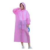 abordables Jardinería-Chubasquero reutilizable para mujer, ropa impermeable para hombre, poncho impermeable, capa de lluvia eva, cubierta de lluvia de plástico a la moda con capucha