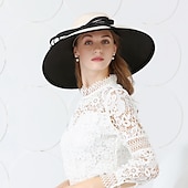economico Cappelli per feste-cappelli in tessuto spandex cappello a secchiello matrimonio formale elegante con copricapo bowknot