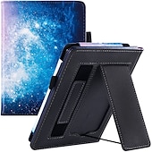 cheap Kindle Cases/Covers-Kindle Paperwhite Signature Edition Case (6.8 inch11th Generation 2021 Released Only) with Stand/Hand Strap and Auto Sleep/Wake PU Leather