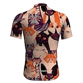 preiswerte Radtrikot Herren-Herren Radtrikot fahrradbekleidung Fahrradtrikot Kurzarm Fahhrad Trikot Shirt mit 3 Gesäßtaschen MTB Mountain Rennrad Atmungsaktiv Schnelltrocknend Feuchtigkeitsableitung Reflexstreiffen Schwarz Rot