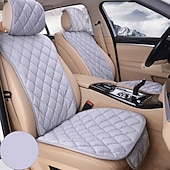 cheap Car Seat Covers-2PCS Universal Flocking Cloth Car Seat Cover – Four Seasons, Built-In Storage, Easy to Install, Interior Protector
