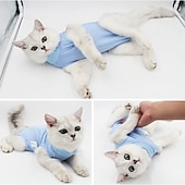 お買い得  犬の服とアクセサリー-犬用 猫用 手術回復スーツ 高通気性 ソフト 快適 安全用具 犬服