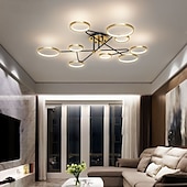 billige Taklamper med dimming-142 cm dimbar taklampe led nordisk stil metall sirkelmalte overflater moderne 220-240v