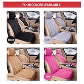 cheap Car Seat Covers-2PCS Universal Flocking Cloth Car Seat Cover – Four Seasons, Built-In Storage, Easy to Install, Interior Protector