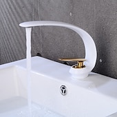 cheap Classical-Bathroom Sink Faucet - Classic Oil-rubbed Bronze / Nickel Brushed / Electroplated Centerset Single Handle One HoleBath Taps