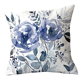 cheap Floral &amp; Plants Style-Spring Double Side Cushion Cover 1PC Soft Decorative Square Throw Pillow Cover Cushion Case Pillowcase for Sofa Bedroom Superior Quality Machine Washable