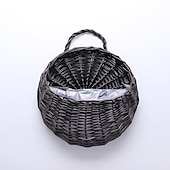 preiswerte Aufbewahrung &amp; Organisation-wandbehang blumenkorb dekoration gewebter korb strohkorb weidenblumentopf rattan korb pflanze rattan wandbehang blumenkorb großhandel