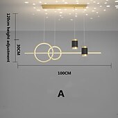 abordables Suspension-led pendentif lumière simple lustre moderne designer projection étoile lune lumière restaurant table bar