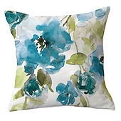 cheap Floral &amp; Plants Style-Spring Double Side Cushion Cover 1PC Soft Decorative Square Throw Pillow Cover Cushion Case Pillowcase for Sofa Bedroom Superior Quality Machine Washable