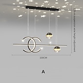 olcso Függőfények-led függőlámpa modern luxus étkező vetítőlámpa kreatív személyiség csillagos égbolt bár csillár