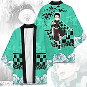 cheap Cartoon &amp; Movie Character Graphic-Agatsuma Zenitsu Kamado Tanjiro Rengoku Shinjurou Cartoon Kimono Anime 3D Harajuku Graphic Kawaii For Men&#039;s Adults&#039; Carnival Masquerade Back To School 3D Print