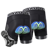 preiswerte Fahrradhosen Herren-Herren Einfarbig Fahrrad Unterwäsche Fahhrad Gepolsterte Shorts / Chamois Mountainbike MTB Straßenradsport Sport 3D-Polster Radfahren Schnelltrocknend Feuchtigkeitsableitend Schwarz Rot Bekleidung