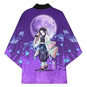 cheap Cartoon &amp; Movie Character Graphic-Agatsuma Zenitsu Kamado Tanjiro Rengoku Shinjurou Cartoon Kimono Anime 3D Harajuku Graphic Kawaii For Men&#039;s Adults&#039; Carnival Masquerade Back To School 3D Print