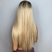 Недорогие Парик из искусственных волос без шапочки-основы-haircube косплей длинные прямые золотые/бордовые/черные синтетические парики с челкой для женщин афро-американская Лолита ежедневная вечеринка термостойкое волокно парики для рождественской вечеринки