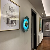 levne Vnitřní nástěnná světla-moderní interiérové nástěnné světlo v severském stylu led kulaté designové barevné ložnice jídelna obývací pokoj kovová nástěnná svítidla 220-240v