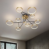 billige Taklamper med dimming-142 cm dimbar taklampe led nordisk stil metall sirkelmalte overflater moderne 220-240v