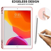 halpa iPad-kotelot-tabletin kotelon kansi Apple ipadille 10. sukupolvi-2022 10.9 tuumaa, ipad 9. 8. 7. sukupolvi 10.2 tuumaa 2021 2020 kynäteline kolminkertainen teline magneettinen marmori muovi pu nahka koko vartaloa suojaava