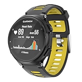 Недорогие Ремешки для часов Garmin-Ремешок для часов для Garmin Forerunner 220/230/235/620/630/735XT Approach S20 / S6 / S5 силиконовый Замена Ремень с помощью инструмента для удаления Дышащий Спортивный ремешок Браслет