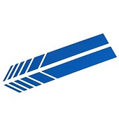 رخيصةأون أدوات حماية وتصميم هيكل السيارات-ملصقات سيارة starfire مرآة الرؤية الخلفية للسيارة مخططة عاكسة تحذير القيادة الآمنة شارات السهم تصميم ريشة مرآة الرؤية الخلفية ملصقات مقترنة بخمسة ألوان اختيارية 2 قطعة