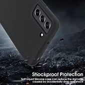 Недорогие Чехлы для Samsung-Чехол для телефона для Samsung Galaxy S24 S23 S22 S21 S20 Plus Ultra A72 A52 S25 Ultra силиконовый чехол полный корпус защитный пылезащитный ударопрочный однотонный силикон