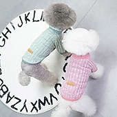 billige Hundeklær og tilbehør-Hunder Fleecevest Gensere Vinter Varm Myk Mote Bekvem Innendørs Ferie Hundeklær