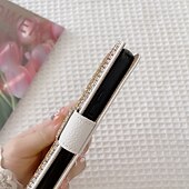 お買い得  サムスン用ケース-電話 ケース 用途 サムスンのギャラクシー S24 S23 S22 S21 S20 Plus Ultra A55 A35 A25 A15 5G A54 A34 A14 A53 A33 A32 A22 S25ウルトラ ウォレットカードケース ブリンブリン ラインストーン 電話ストラップ付き キラキラ仕上げ クリスタルダイアモンド PUレザー