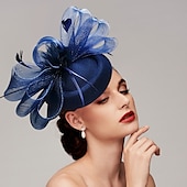 halpa Juhlahatut-fascinators kentucky derby hattu höyhenet net pillbox hattu naisten päivä melbourne cup cocktail royal astcot päähineet höyhenhattu päähine päähineet