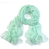 economico Sciarpe in chiffon-Per donna Sciarpe di chiffon Da sera Strada Da giorno Vino Nero Rosa Sciarpa Colore puro / Essenziale / Chiffon / Inverno / Primavera / Estate