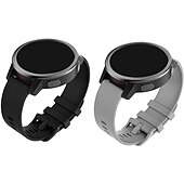 abordables Correas de reloj Garmin-2 paquetes Ver Banda para Garmin Forerunner 265 255 Music Venu 3 2 Vivoactive 4 22mm Silicona suave Reemplazo Correa 22mm Correa Deportiva Pulsera